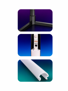 Огонек OG-LDP11 Светодиодный угловой светильник RGB (152см,USB)